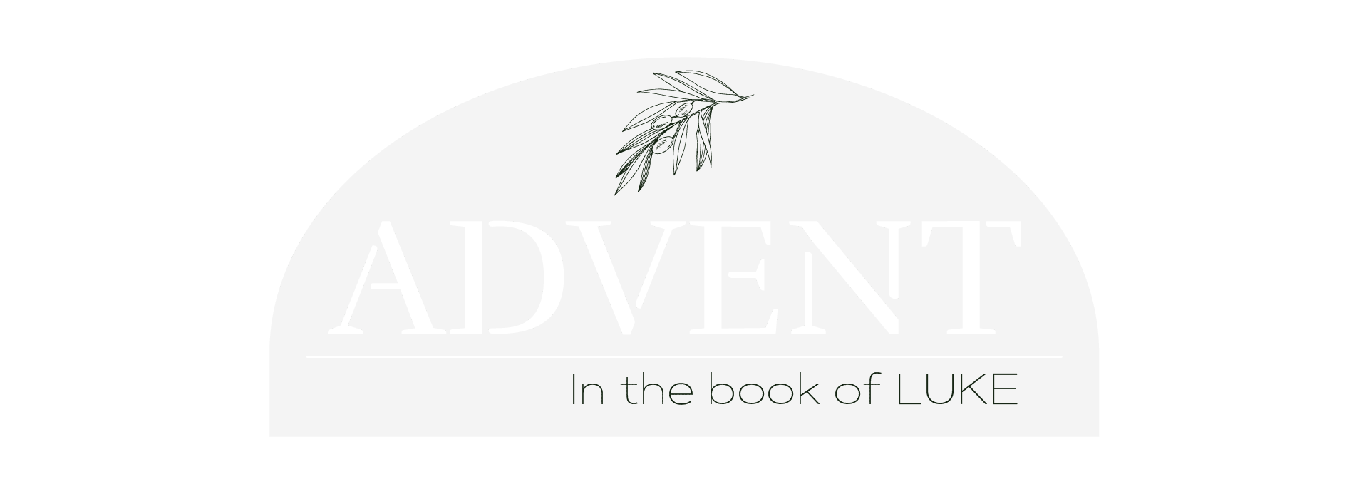 Advent graphic with green background.