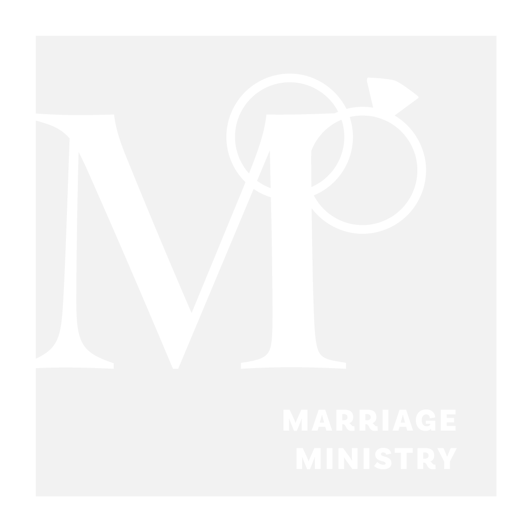 Marriage Ministry logo with intertwined rings.